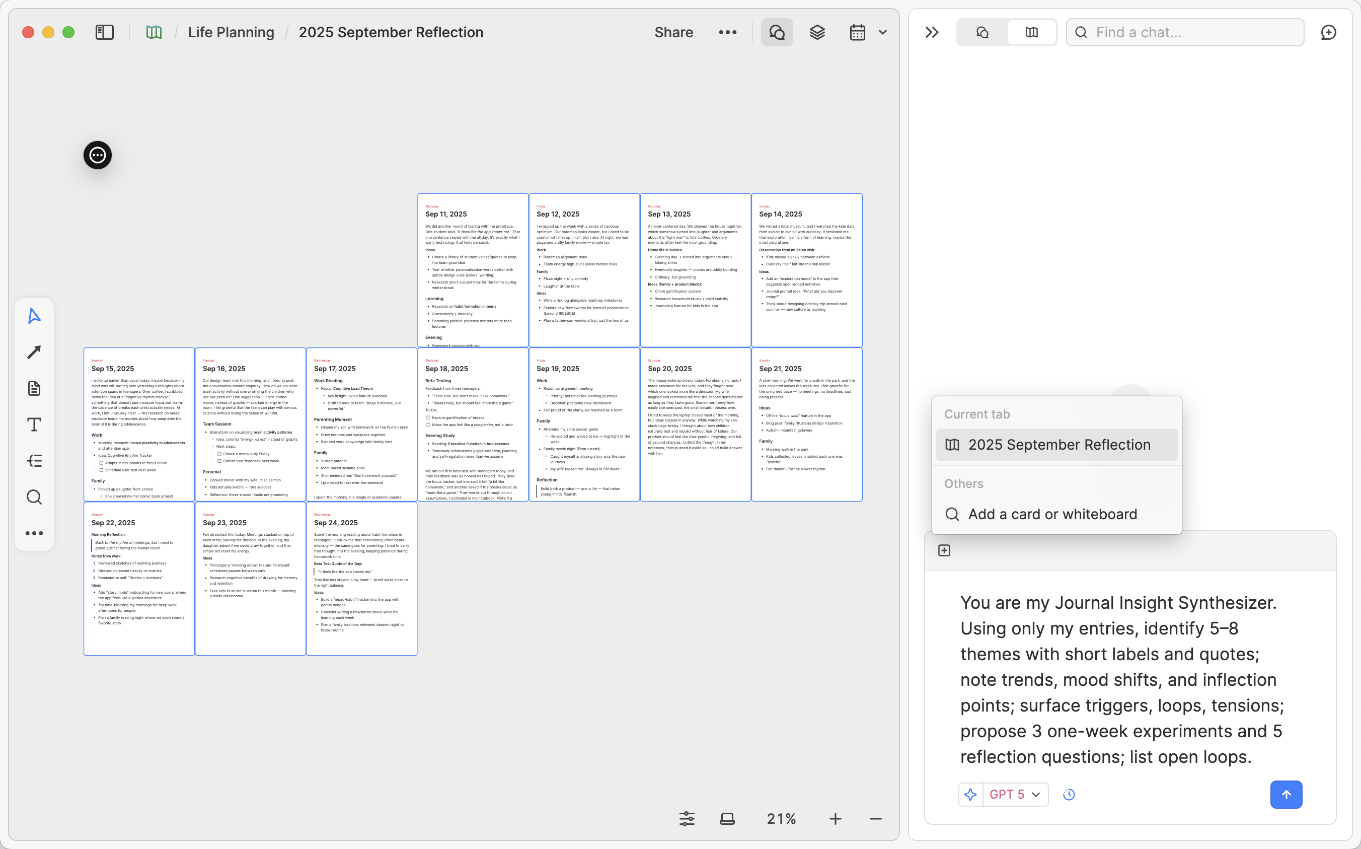 Chatting with Journals